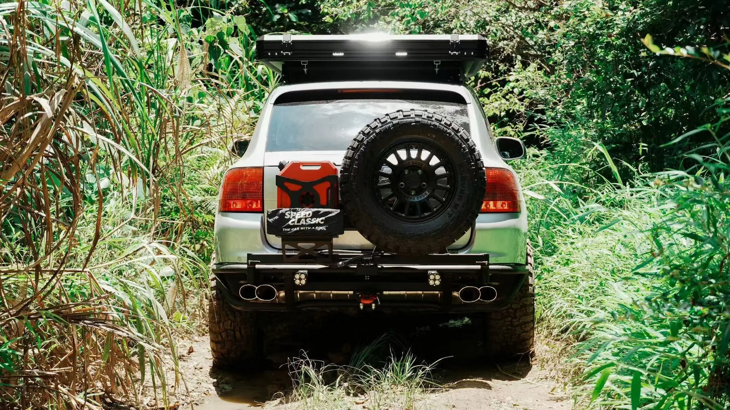 Porsche Cayenne 955 Gen 1 (2002–2007) dual swingout rear bumper – standalone product view