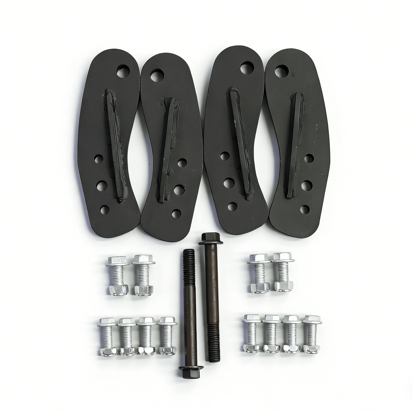 Porsche Cayenne 955/957 & VW Touareg 3-Inch Lift Kit (2002–2010) - OverlandtrekLift Suspension SystemOverlandtrekOT-UNI-LK-3INPorsche Cayenne 955/957 & VW Touareg 3-inch lift kit (2002–2010) — underside view of installed suspension lift