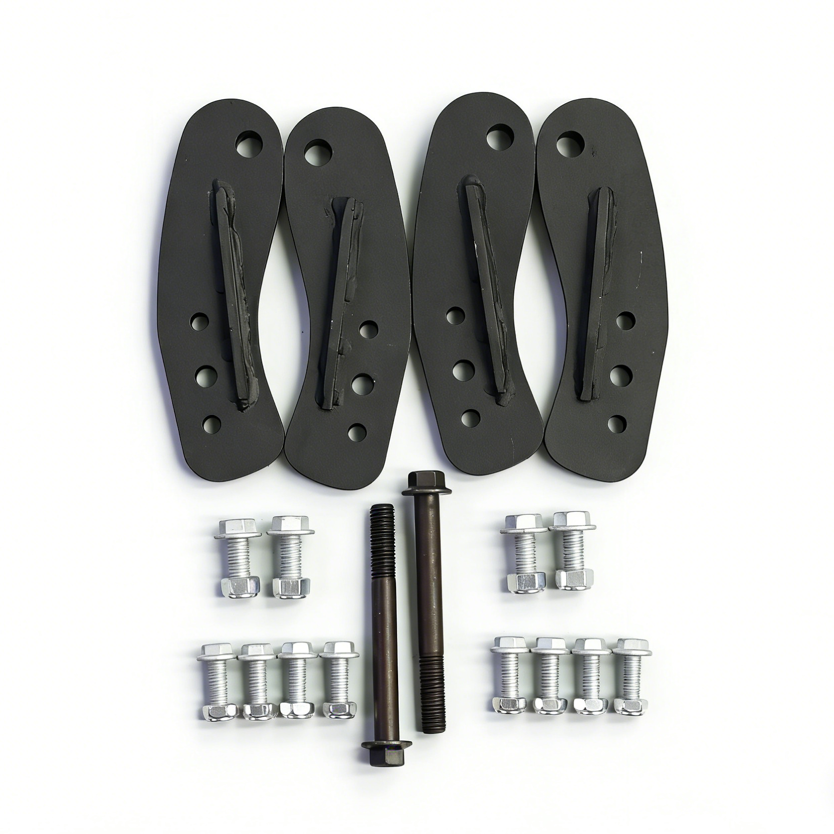 Porsche Cayenne 955/957 & VW Touareg 3-inch lift kit (2002–2010) — underside view of installed suspension lift