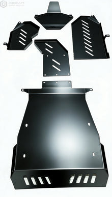 Manganese Steel Skid Plates Kit for Porsche Cayenne 955 & 957 & VW Touareg Manganese Kit (2002–2010) - Overlandtrek Chassis Guard  