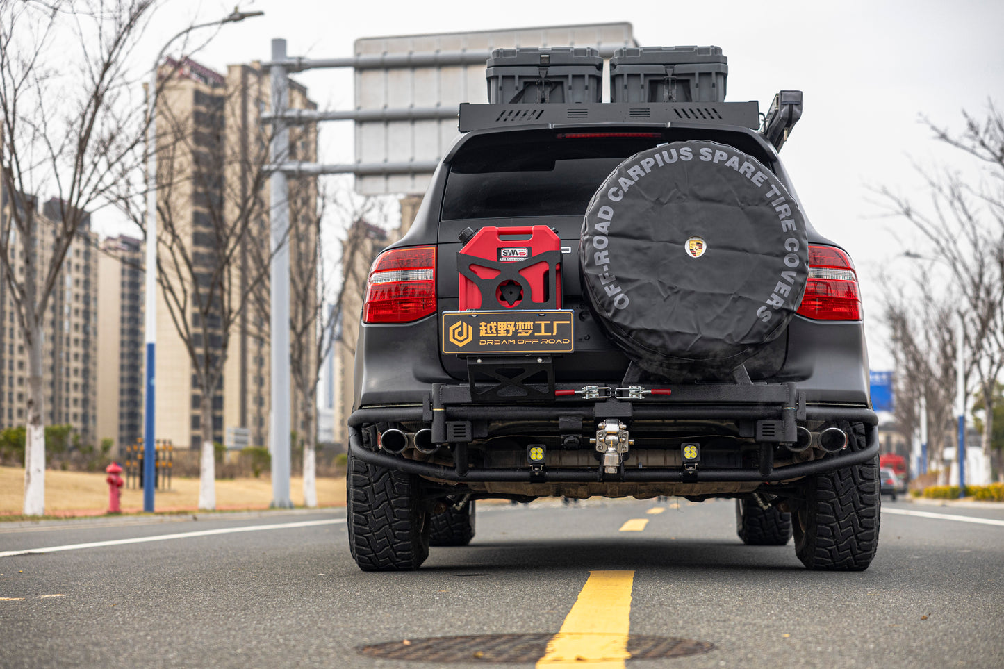 Dual Swingout Rear Bumper for Porsche Cayenne 957 (2008-2010)