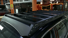VW Touareg Gen 2 aluminum alloy roof rack side profile mounted on factory roof rails