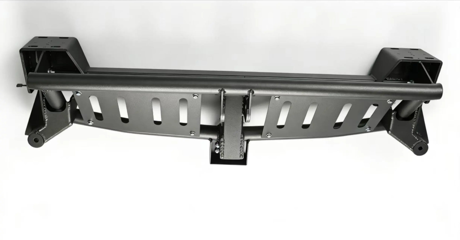 Porsche Cayenne 957 (2008–2010) dual swingout rear bumper – rear view with spare tire mounted