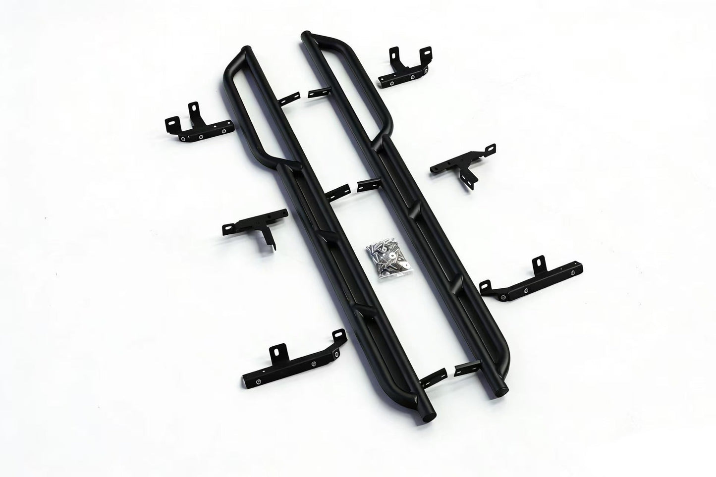 Porsche Cayenne 955/957 Gen 1 (2002–2010) aluminum side skid plates and side step set – rocker panel protection detail
