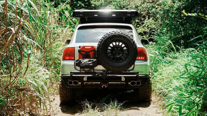 Porsche Cayenne 955 Gen 1 (2002–2007) dual swingout rear bumper – standalone product view