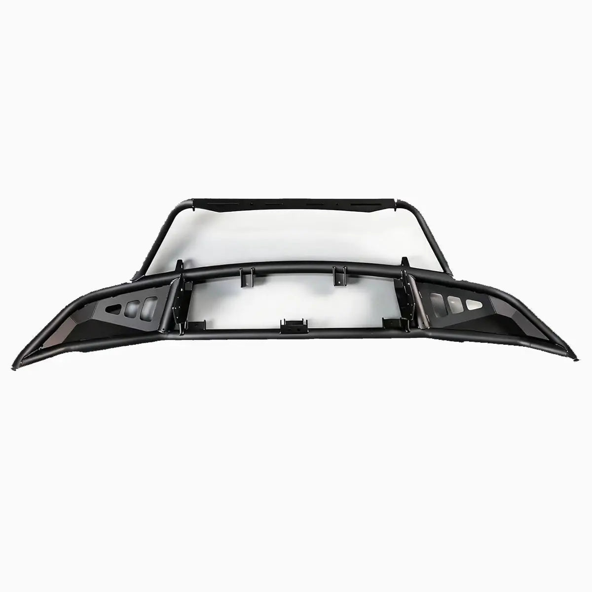Porsche Cayenne 955 Gen 1 (2002–2007) front bumper with bull bar – side profile on vehicle
