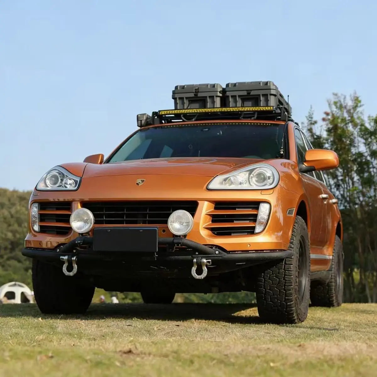 Front Bumper with Bull Bar - 957 Cayenne (08 - 10) - OverlandtrekFront BumperOverlandtrekOT-C957-FB-BBFront Bumper with Bull Bar - 957 Cayenne (08 - 10)