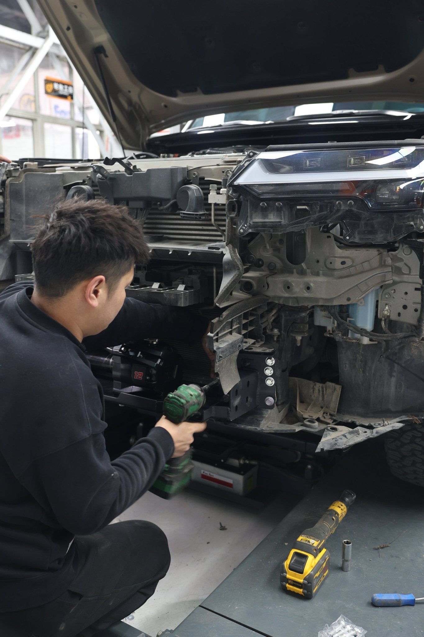 Lexus GX550 Off-Road Front Bumper - OverlandtrekFront BumperOverlandtrekOT-GX5-FB-STDLexus GX550 off-road front bumper — underside mounting bracket view