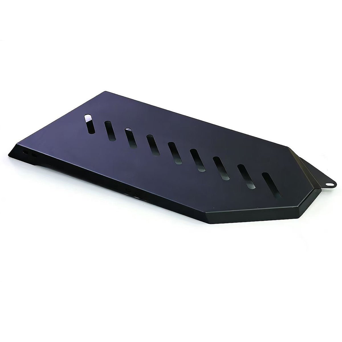 Porsche Cayenne 955/957 Gen 1 (2002–2010) manganese steel gas tank skid plate – side profile detail