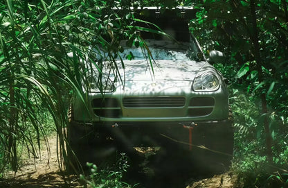 Porsche Cayenne 955 off-road front bumper (2002–2007) — standalone steel bumper product view