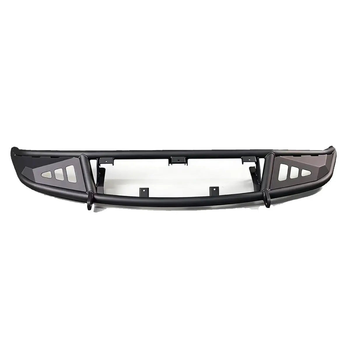 Porsche Cayenne 955 off-road front bumper (2002–2007) — side profile installed on vehicle