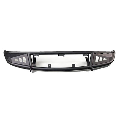 Porsche Cayenne 955 off-road front bumper (2002–2007) — side profile installed on vehicle