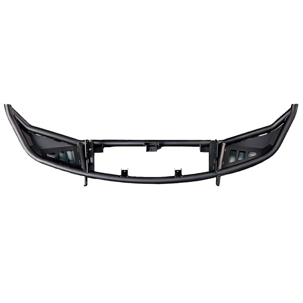 Porsche Cayenne 955 off-road front bumper (2002–2007) — recovery point and LED light mount detail