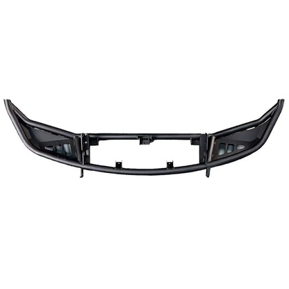 Porsche Cayenne 955 off-road front bumper (2002–2007) — recovery point and LED light mount detail