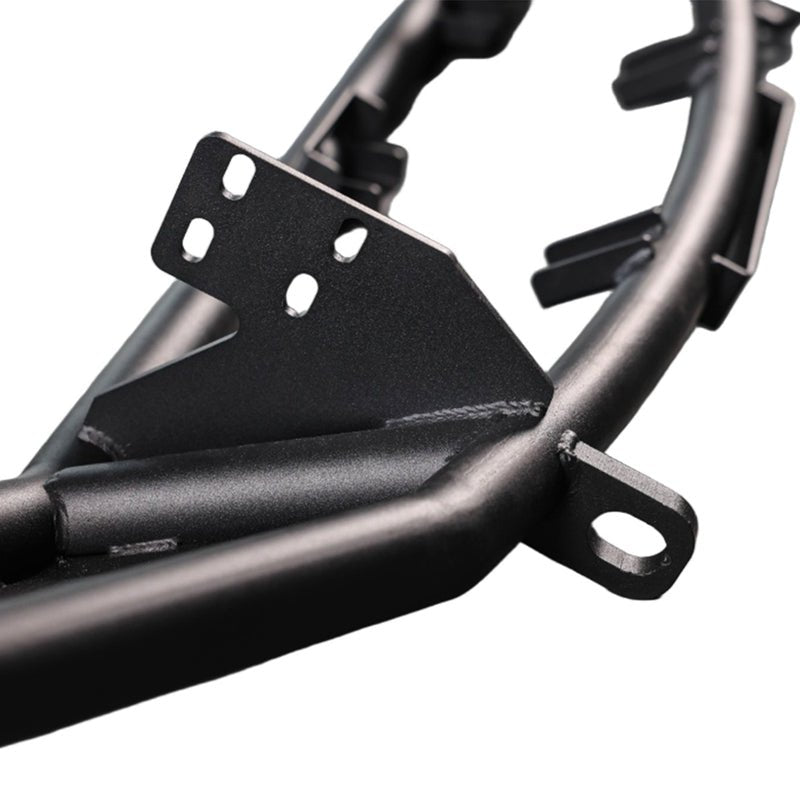 VW Touareg Gen 1 off-road front bumper (2002–2010) — close-up of recovery point