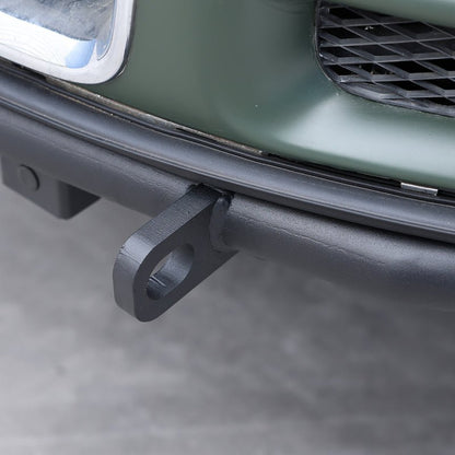 VW Touareg Gen 1 off-road front bumper (2002–2010) — rear-angled view of bumper installed
