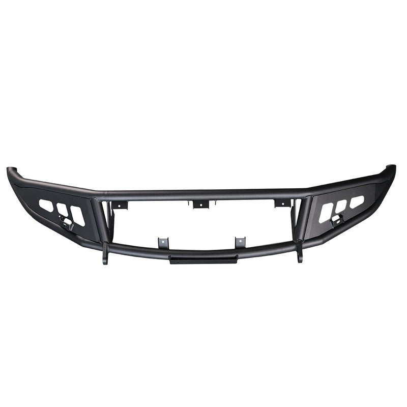 VW Touareg Gen 1 off-road front bumper (2002–2010) — front straight-on view installed