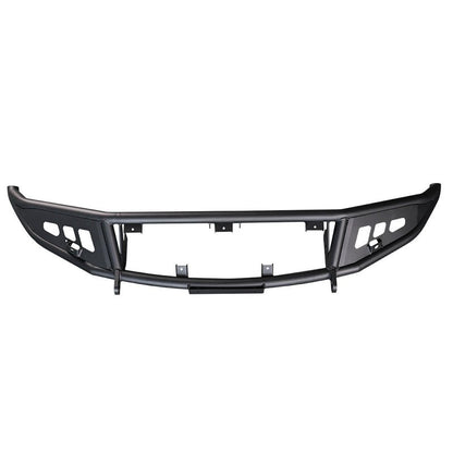 VW Touareg Gen 1 off-road front bumper (2002–2010) — front straight-on view installed