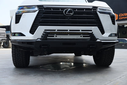 Lexus GX550 off-road front bumper — front straight-on view installed
