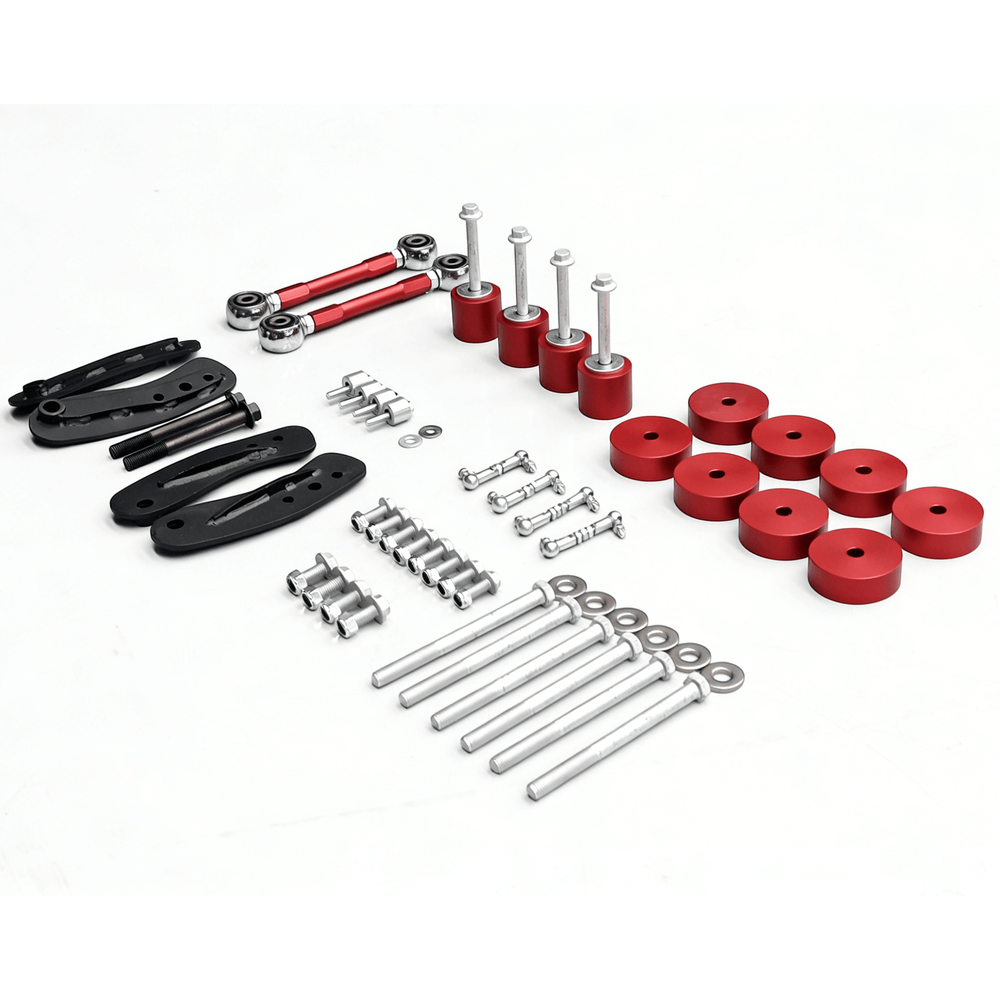 Porsche Cayenne 955/957 Gen 1 (2002–2010) 2-inch lift suspension system – full kit component layout