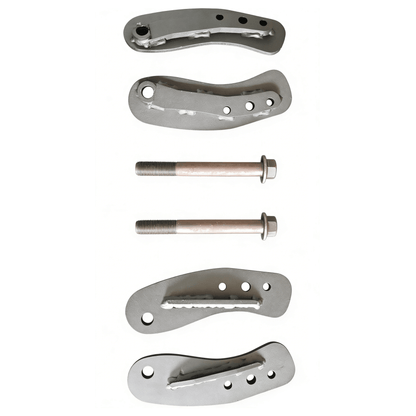 Porsche Cayenne 955/957 & VW Touareg 2-inch lift kit (2002–2010) — installed vehicle side profile showing 2-inch lifted ride height