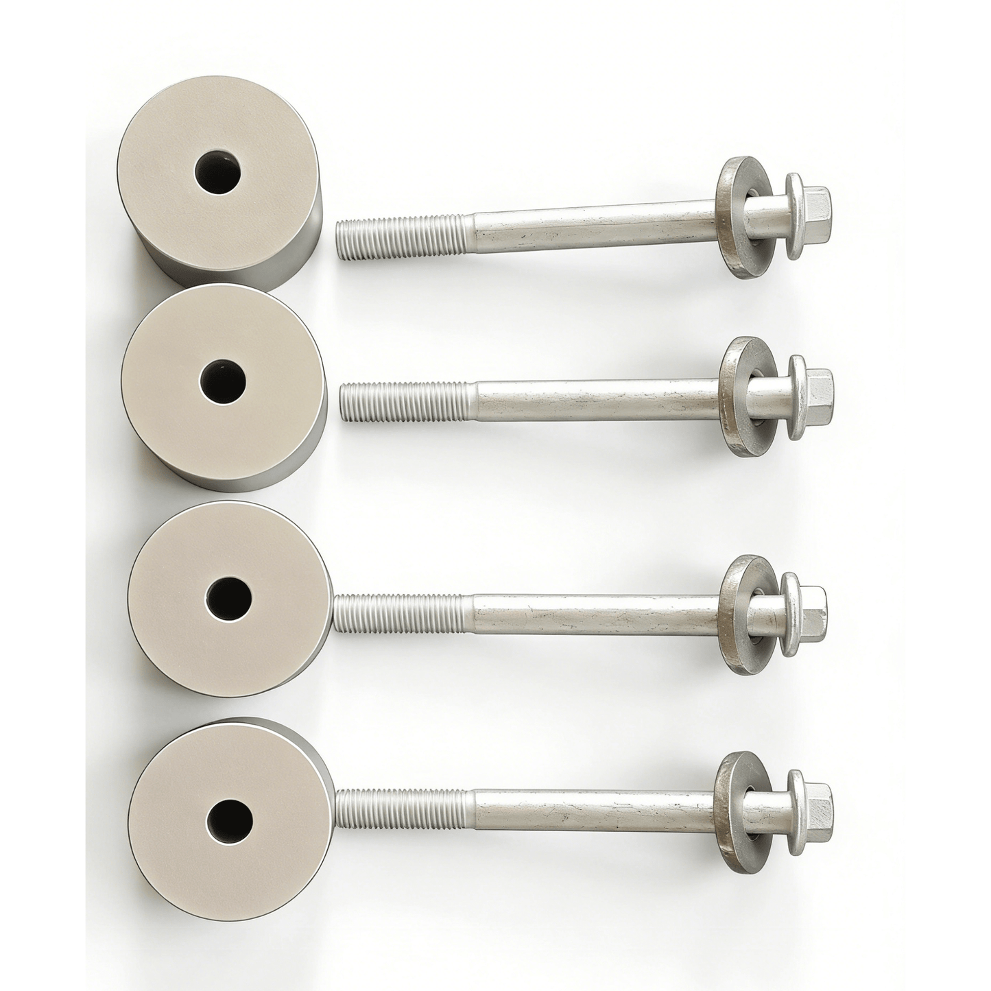 Porsche Cayenne 955/957 & VW Touareg 2-inch lift kit (2002–2010) — hardware and mounting bolts detail