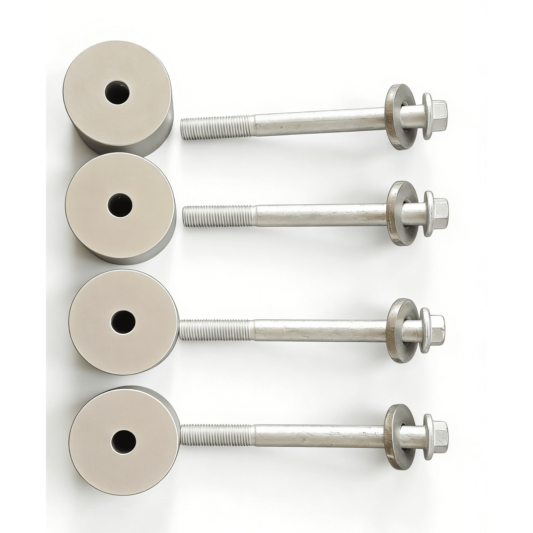 Porsche Cayenne 955/957 & VW Touareg 2-inch lift kit (2002–2010) — hardware and mounting bolts detail