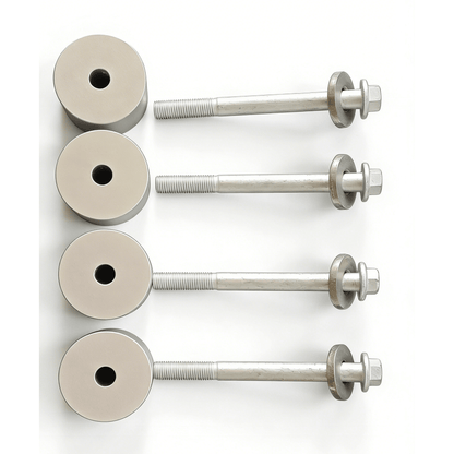 Porsche Cayenne 955/957 & VW Touareg 2-inch lift kit (2002–2010) — hardware and mounting bolts detail