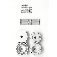Porsche Cayenne 955/957 & VW Touareg 2-inch steel spring lift kit (2002–2010) — full kit component layout (air delete conversion)