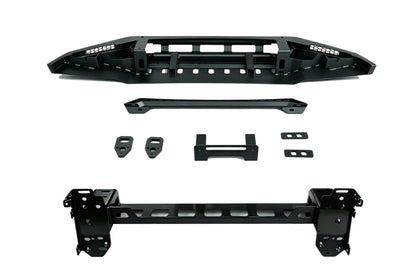 VW Touareg 2nd Gen Off-Road Steel Front Bumper with Winch Mount (2011–2017) - OverlandtrekFront BumperOverlandtrekOT-TRG2-FB-WMVW Touareg Gen 2 front bumper — winch mount and fairlead detail