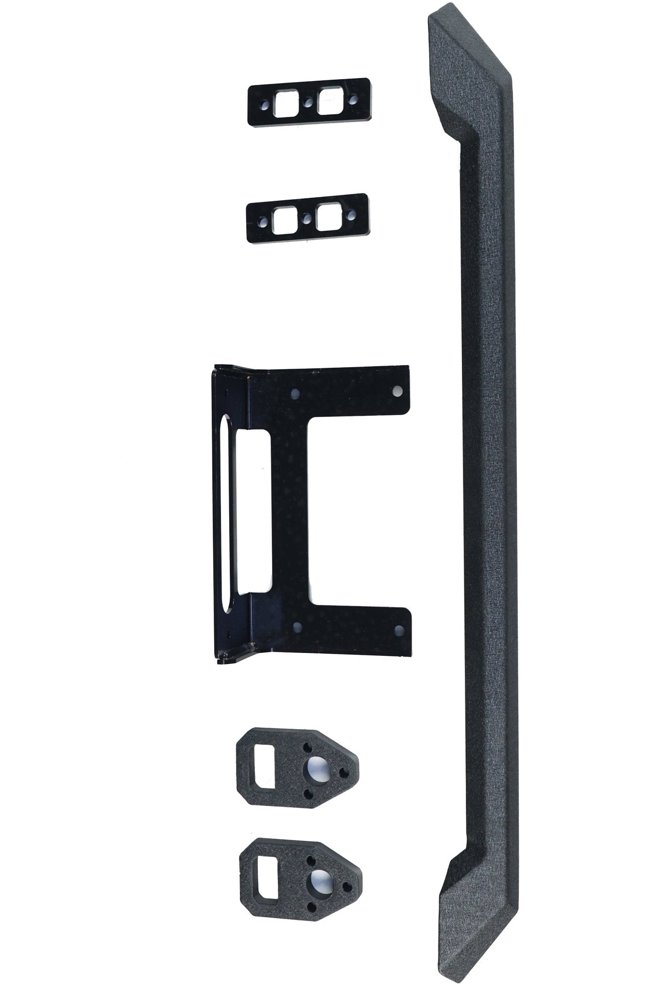 VW Touareg 2nd Gen Off-Road Steel Front Bumper with Winch Mount (2011–2017) - OverlandtrekFront BumperOverlandtrekOT-TRG2-FB-WMVW Touareg Gen 2 front bumper — angled view